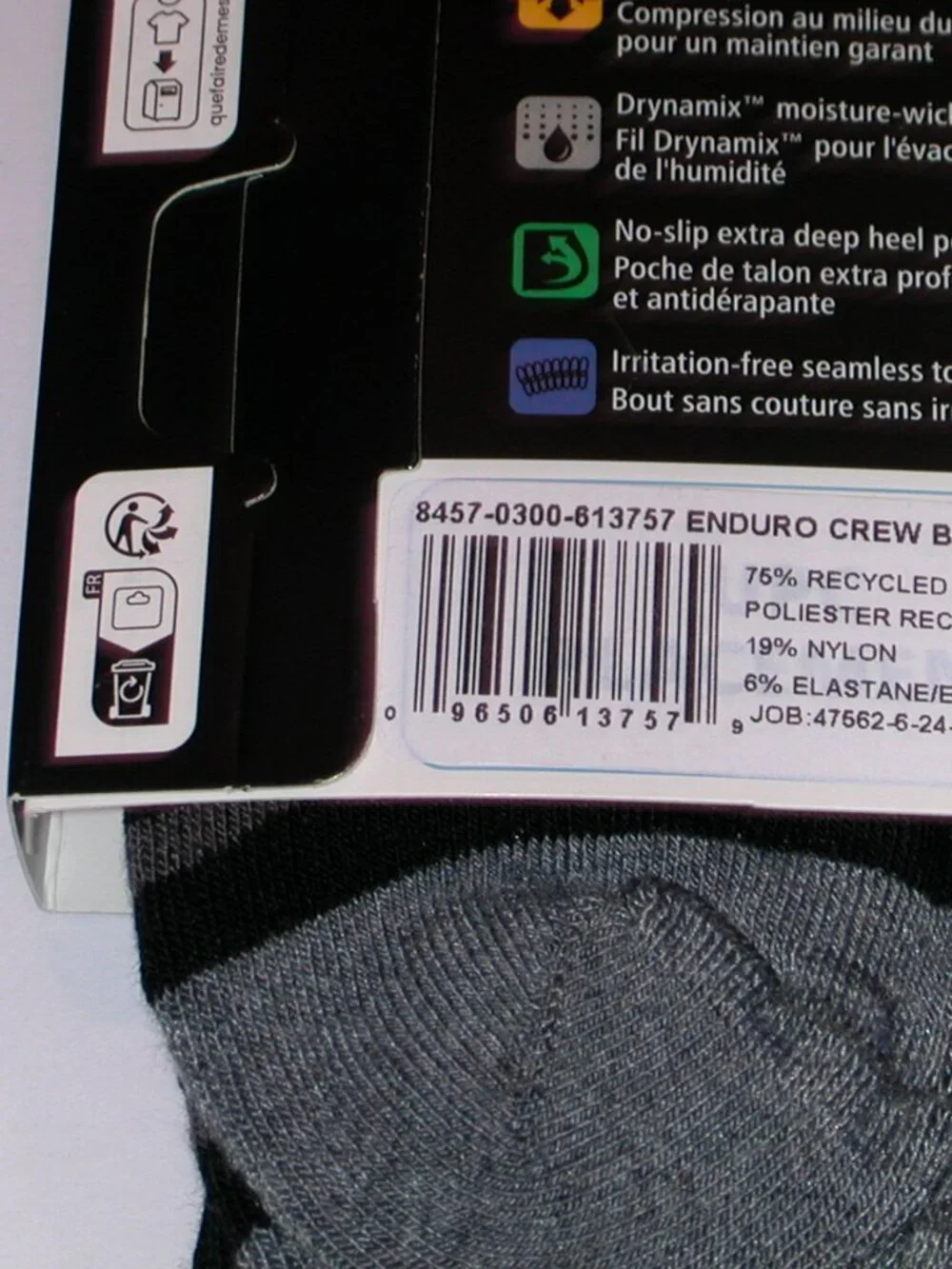 2 Pack - Balega Enduro Medium Cushion Unisex Crew Socks Women's Small NWT Black